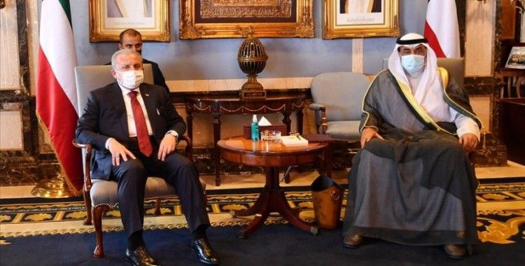 Şentop, Kuveyt'de Emir Vekili ve Veliaht Prens Şeyh Meş'al Al Cabir Al Sabah ile görüştü