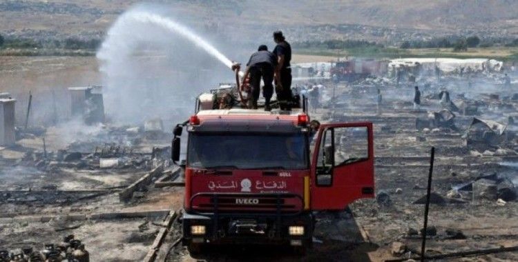 Lübnan'da Suriyeli mülteci kampında yangın: 5 yaralı