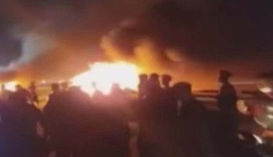 Irak'ta hastanedeki yangın halkı sokağa döktü