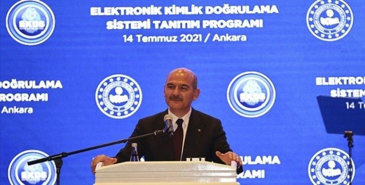 İçişleri Bakanı Soylu, 'Elektronik Kimlik Doğrulama Sistemi'nin tanıtımını yaptı