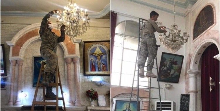 TSK, Rasulayn'daki Martuma Süryani Ortodoks Kilisesi'ni onardı