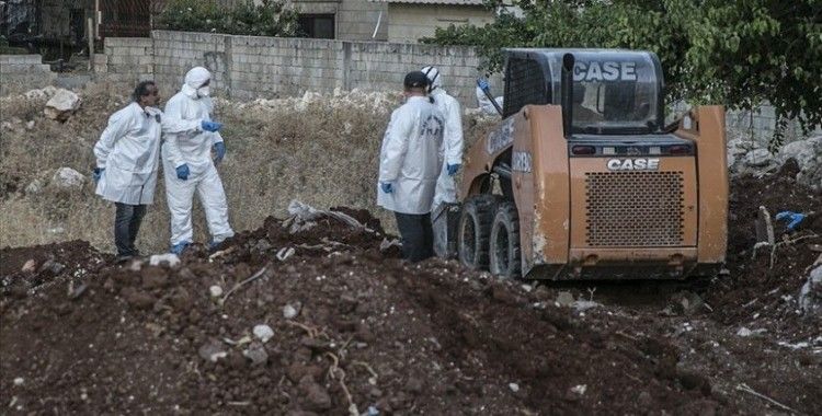 Afrin'de toplu mezardan çıkarılan ceset sayısının 61 olduğu açıklandı