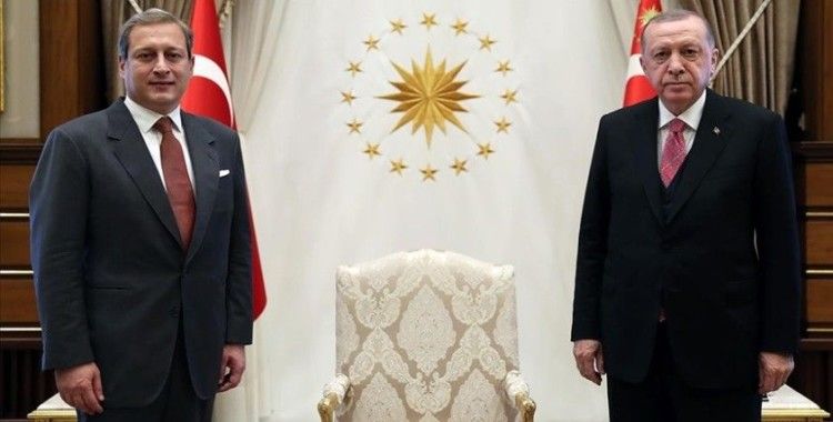 Cumhurbaşkanı Erdoğan Galatasaray Kulübü Başkanı Elmas'ı kabul etti