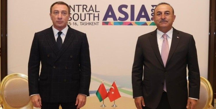 Çavuşoğlu, Belarus Başbakan Birinci Yardımcısı Snopkov ile bir araya geldi