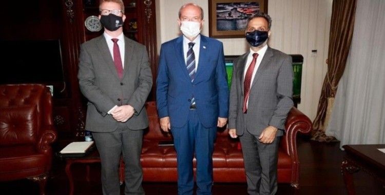 KKTC Cumhurbaşkanı Tatar'dan Birleşik Krallık'tan diplomatlarla görüşmesinde 'Kıbrıs'ta egemen eşitlik' vurgusu