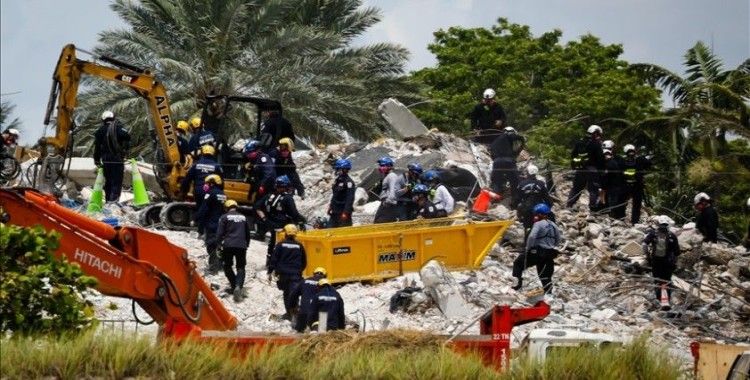 Miami'de 97 kişinin hayatını kaybettiği çöken binada arama çalışmaları sonlandırıldı