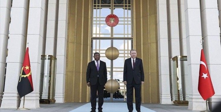 Cumhurbaşkanı Erdoğan, Angola Cumhurbaşkanı Lourenço'yu resmi törenle karşıladı