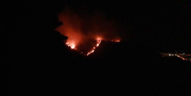 Osmaniye’deki orman yangınına karadan müdahale devam ediyor
