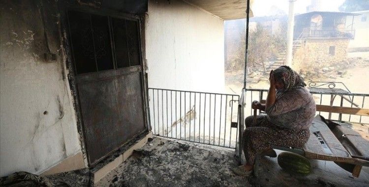 Manavgat'ta kanser hastası kadın, tedavi parasını yangında kaybetmenin üzüntüsünü yaşıyor