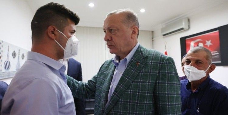 Cumhurbaşkanı Erdoğan’dan Şahin Akdemir’in ailesine taziye ziyareti