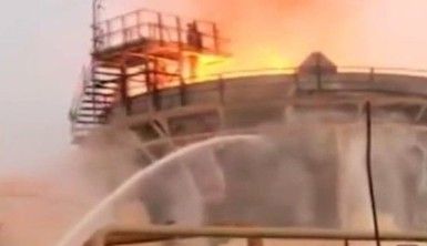İran'da petrokimya tesisinde yangın çıktı
