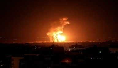 İsrail savaş uçakları, Gazze Şeridi'ni vurdu