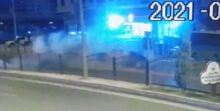 Jandarma astsubayın hayatını kaybettiği kaza kamerada