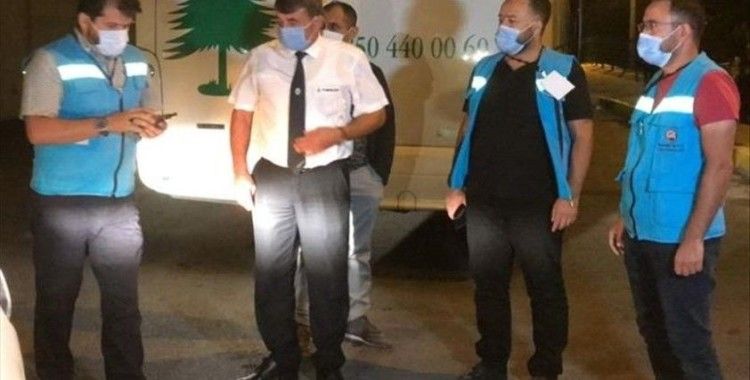 Karantina süresi bitmeden yolculuk yapan kişi ile otobüs firmasına toplam 8 bin 100 lira ceza kesildi