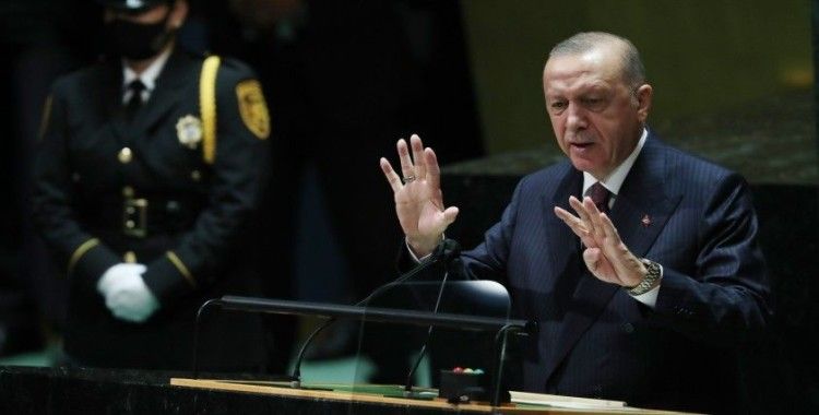 Cumhurbaşkanı Erdoğan, BM 76. Genel Kurulu Toplantısında dünyaya seslendi