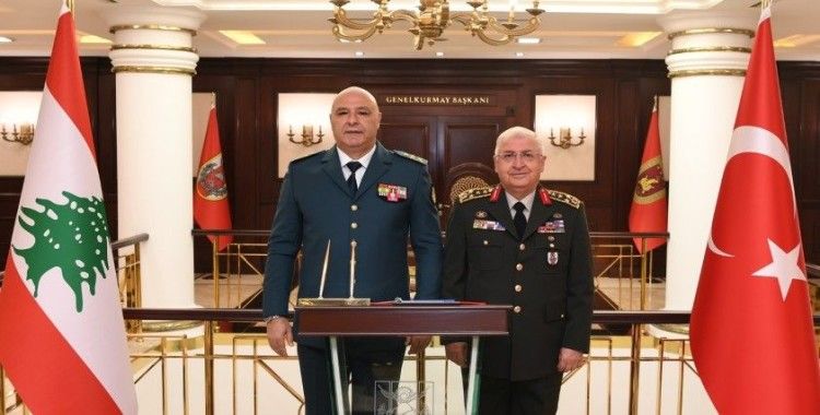 Genelkurmay Başkanı Orgeneral Güler, Lübnanlı mevkidaşı Korgeneral Aoun’u ağırladı