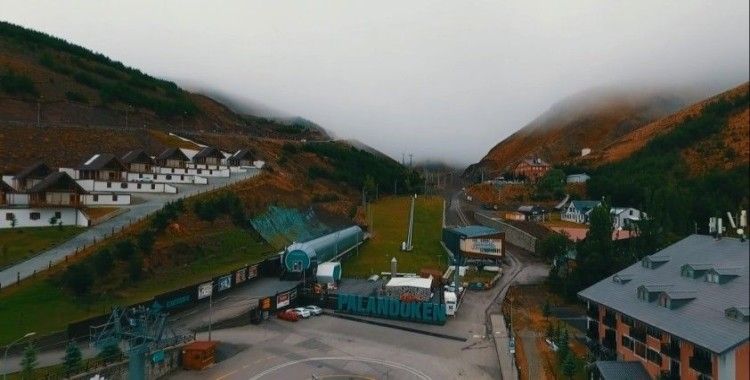 Sisle kaplanan Palandöken, kartpostallık manzaralar oluşturdu