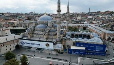 Eminönü'ndeki Yeni Cami'de restorasyon çalışmalarının yüzde 85'i tamamlandı