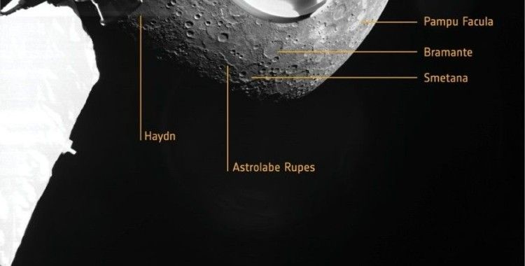 Avrupa Uzay Ajansı'nın BepiColombo misyonu Merkür'ün ilk fotoğraflarını gönderdi