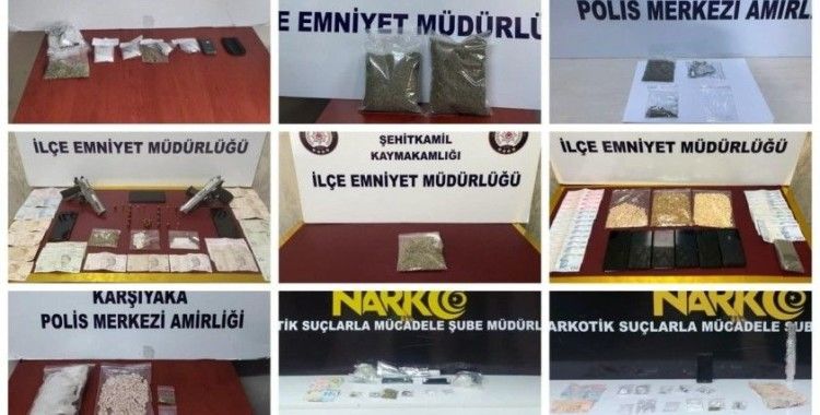 Gaziantep’te 1 haftada 33 uyuşturucu satıcısı tutuklandı