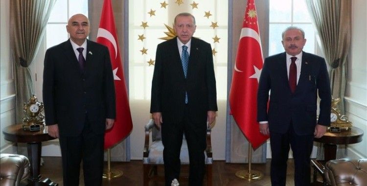 Cumhurbaşkanı Erdoğan, Tacikistan Meclis Başkanı Zokirzoda'yı kabul etti