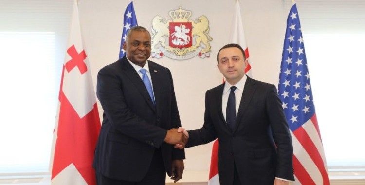 ABD Savunma Bakanı Austin, Gürcistan Başbakanı Garibaşvili ile bir araya geldi