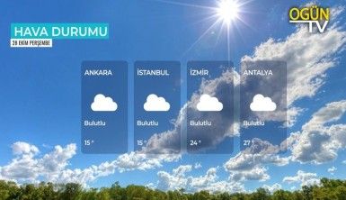 Yarın kara ve denizlerimizde hava nasıl olacak? 28 Ekim 2021 Perşembe