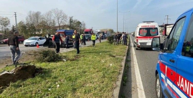 Samsun'da feci kaza: 1 ölü, 1 yaralı