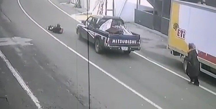 Rize'de 11 yaşındaki kız çocuğuna kamyonet böyle çarptı