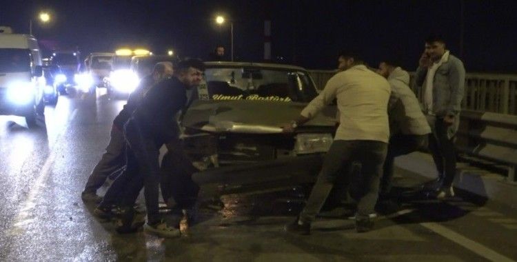 Samsun’da 14 araç birbirine girdi: 2 yaralı