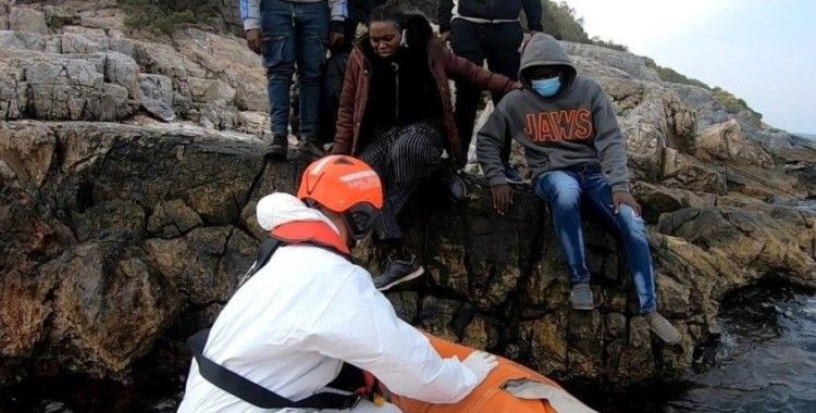 Aydın'da 17 düzensiz göçmen kurtarıldı