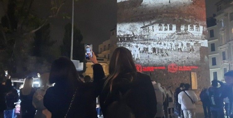 Şehit öğretmen Aybüke Yalçın’ın fotoğrafı 24 Kasım’da Galata Kulesi’ne yansıtıldı