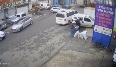 Sanayi sitesinde polisin vurulduğu olayın güvenlik kamera görüntüleri ortaya çıktı