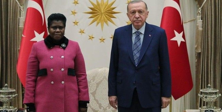 Güney Afrika Cumhuriyeti Büyükelçisi Letsatsı-Duba, Cumhurbaşkanı Erdoğan'a güven mektubu sundu