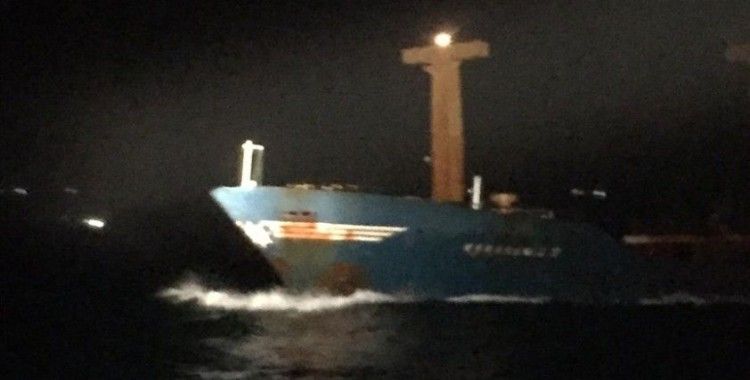 Anadolukavağı'nda gemi ile tekne çarpıştı, iki kişi yaralandı
