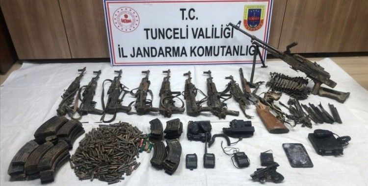 Tunceli'de 9 teröristin etkisiz hale getirildiği operasyonda 6 sığınak imha edildi