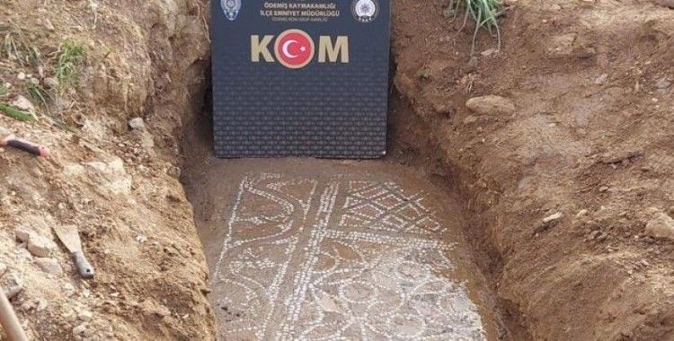 Dağlık arazide kaçak kazı baskını: 6. yüzyıldan kalma mozaik ele geçirildi