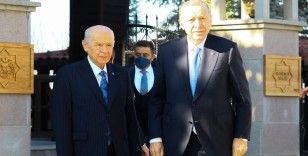 Cumhurbaşkanı Erdoğan MHP lideri Bahçeli'yi ziyaret etti