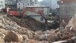 Rize’nin İyidere ilçesinde sel afetinde zarar gören binaların yıkımına başlandı