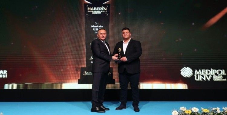 İHA Muhabiri Mustafa Uslu, ‘Yılın kahraman habercisi’ ödülüne layık görüldü