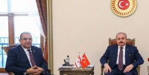 TBMM Başkanı Şentop KKTC Başbakanı Faiz Sucuoğlu’nu kabul etti