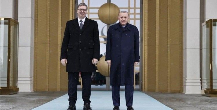 Cumhurbaşkanı Erdoğan, Sırbistan Cumhurbaşkanı Vucic'i resmi törenle karşıladı