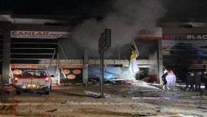 Ankara'da oto lastikçi dükkanında patlama