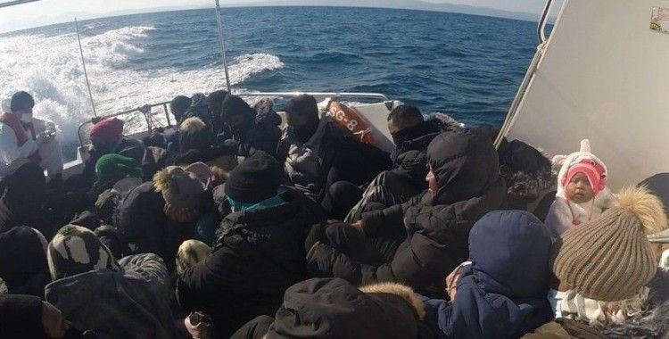 36 göçmen sahil güvenlik tarafından kurtarıldı