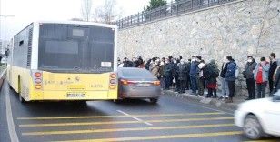 Arıza yapan İETT otobüsü trafiğin aksamasına neden oldu
