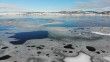 Ladik Gölü buz tuttu