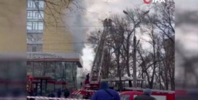 Ukrayna’daki perakende zinciri ATB’nin merkez binasında yangın