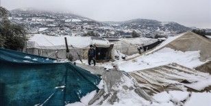 BM: Suriye'nin kuzeybatısında yaklaşık 1000 çadır kar yağışı nedeniyle çöktü
