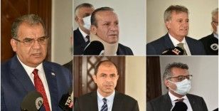 KKTC Cumhurbaşkanı Tatar, Meclis'te temsil edilecek partilerin başkanlarını kabul etti