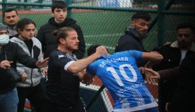 Fethiye'de oynanan müsabakanın ardından kavga çıktı